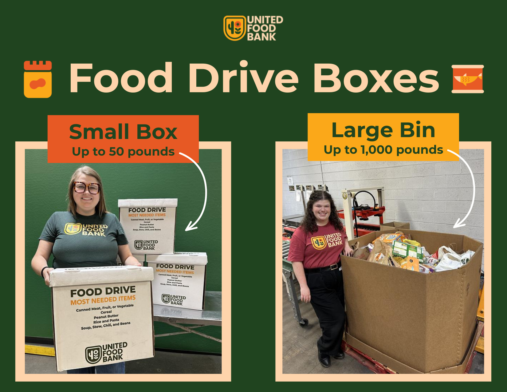 Food Drive Boxes