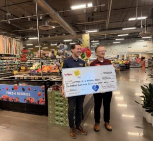 Fry's Food Stores presented a large check to United Food Bank at the end of the campaign to celebrate a record-breaking "Round-Up at the Register" totals for 2026. 
